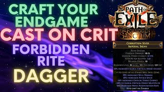 PoE 3.20-3.23 Craft your endgame CoC Forbidden Rite Dagger