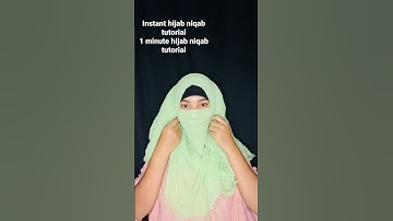 Instant hijab niqab tutorial | 1 minute hijab tutorial