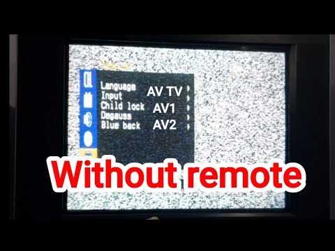 LG AV TV mode open// Without remote, AV TV setting