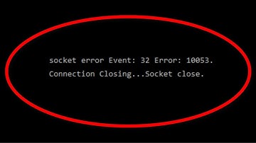 Asynchronous Socket Error 10053  On Windows 10 - Fix