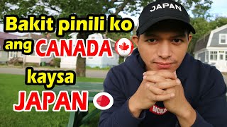 Bakit pinili ko ang CANADA  kaysa JAPAN || japan to canada vlog