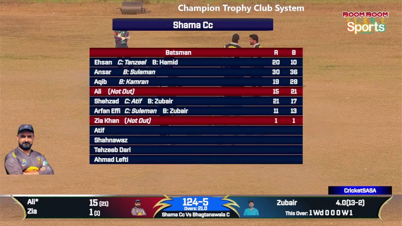 Shama Club Vs Bhagtanwala Champion Trophy Club System,Tournament Organiser, Ch Afzaal Warraich,