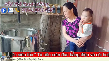Nồi Hơi Nấu Rượu đun bằng Củi bếp gắn liền thân nhanh như điện