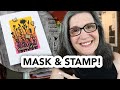 Make your own mask and stamp a silhouette image!