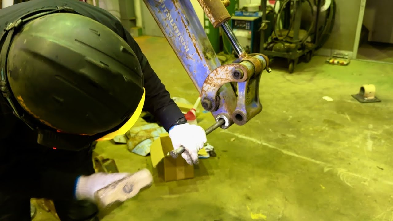 【修理満載】ヤフオクで買った怪しいユンボ【オイルクーラー加工✖️ピンブッシュ復元していく】