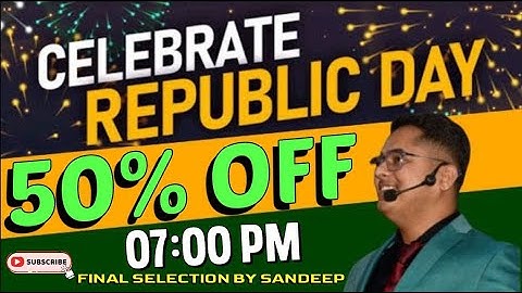 Happy republic day offer ncert test series fpr bpsc 70th pt in hindi online test By Sandeep Jha Sir