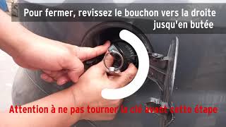 Comment ouvrir et fermer le Bouchon de réservoir carburant sur Fiat PUNTO (Essence/Gasoil)