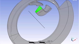 A CFD Radial Turbine Simulation Using Ansys CFX After Export Points Method And TurboGrid Mesh