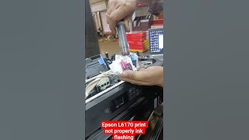 Epson L6170 Print Not Properly ink flashing#epson #service #ink #printersupportsoftware
