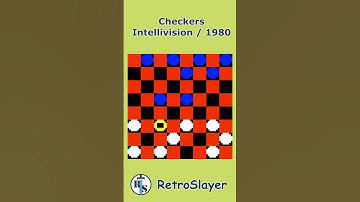 Checkers Gameplay Intellivision #retrogaming #intellivision #checkers
