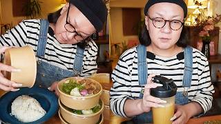 お化粧配信しようとしてたけど今日はちょっと疲れてるので薬膳カレーを野菜大盛りで食べるだけ🍛