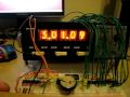 Nixie clock in a frequency counter