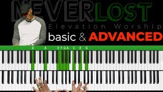 Never Lost | Elevation Worship | Basic to ADVANCED Reharm Piano Tutorial chords