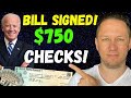 BILL SIGNED! WITH $750 CHECKS + STUDENT LOAN FORGIVENESS | Fourth Stimulus Package Update, Stocks