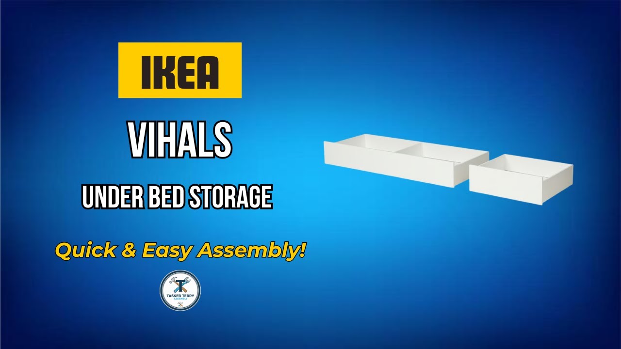 IKEA VIHALS Under Bed Storage Box Set Assembly