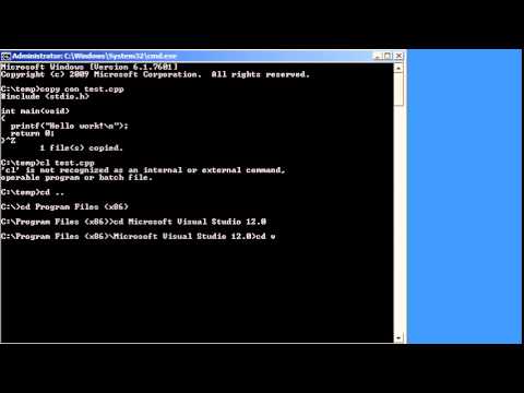 Compiling & Executing C++ Programs (Windows CMD) 