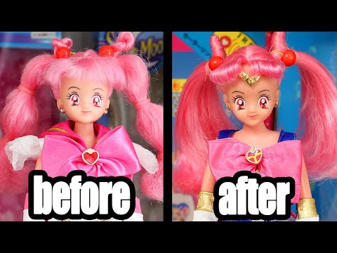 Restoring Rare 90's Italian Sailor Moon Dolls (Super Sailor Chibimoon by Giochi Preizosi!)