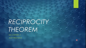 RECIPROCITY THEOREM