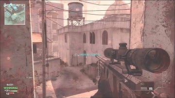 MW3: Double wall bang quickscope!