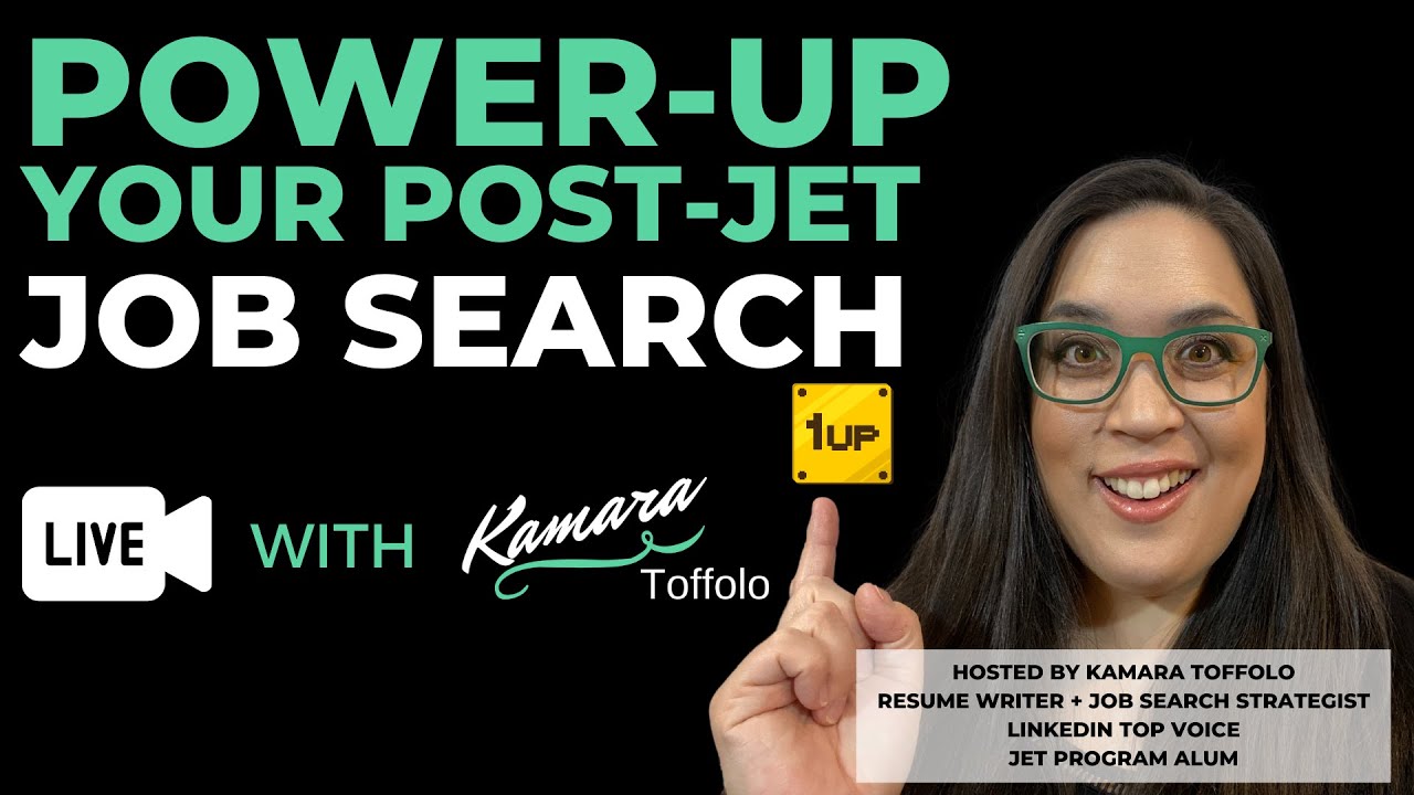 POSTJET JOB SEARCH WEBINAR AND Q+A JOB SEARCHING AFTER THE JET