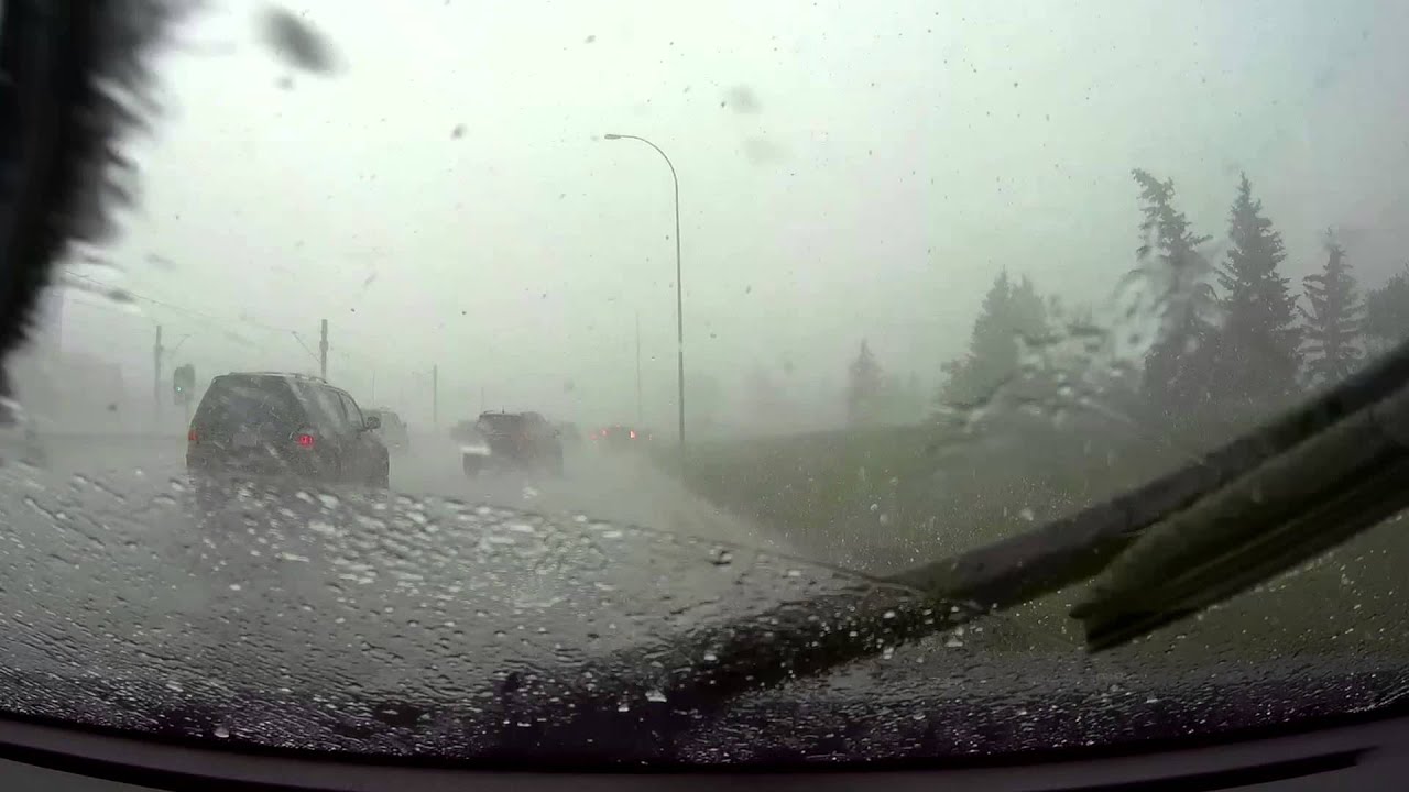 Wild Hail Storm in Calgary - YouTube