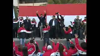 رب العالمين بشار الأسد يلتقي بعباده الصالحين في ساحة الأمويين ويبشر بنهاية المؤامرة