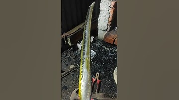 hamon or temperline?? #tanto #wakishasi #hamon #temperline #blacksmith #forging