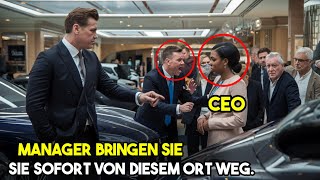 Auf Anweisung Des Millionärs Warf Der Manager Die Schwarze Frau Aus Dem Ausstellungsraum