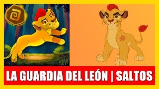 La Guardia del León | ¡Saltos de León! - KION - EN ESPAÑOL (The Lion Jumping Guard) | Disney Junior.
