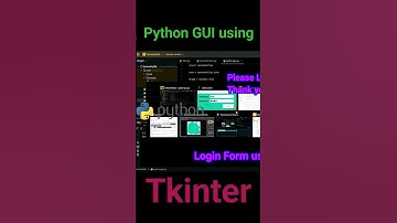 Login Form - Python Tkinter #python #pycharm #programming #intellij #netbeans #mysql #xamppmysql