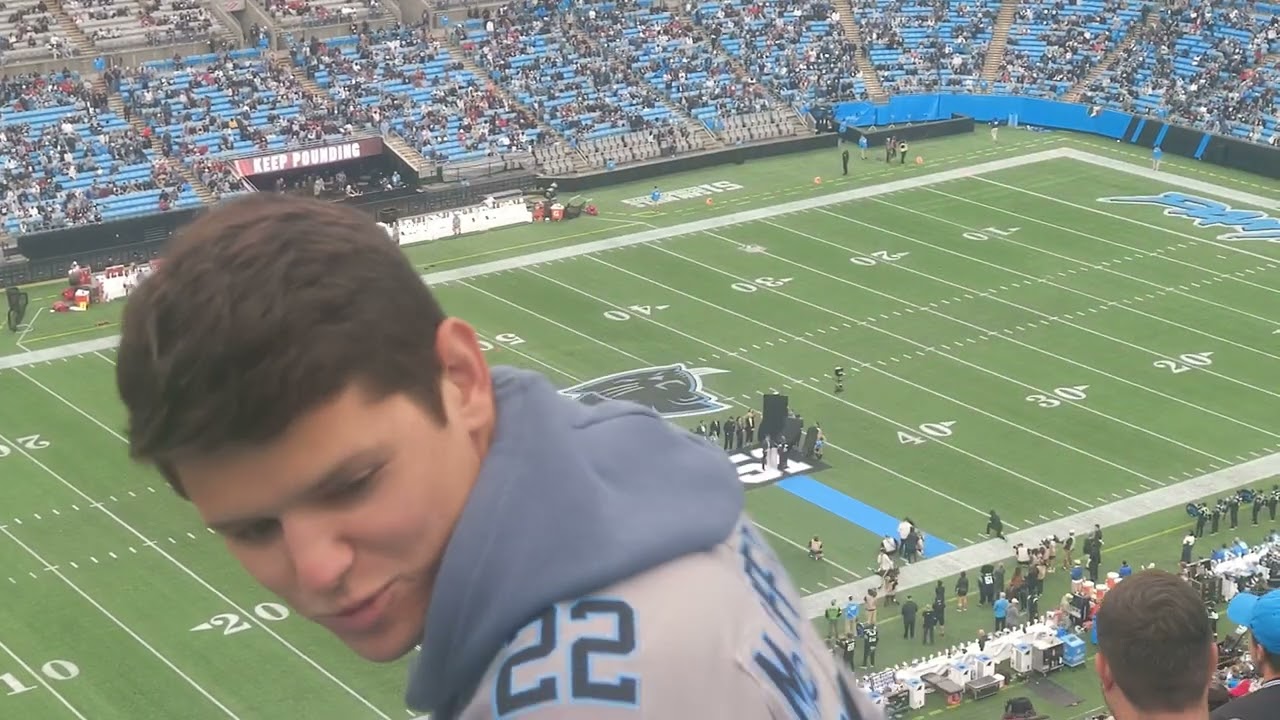 Special Halftime Ceremony Sam Mills 1st Carolina Panther into Pro Football Hall of Fame Statue 2022