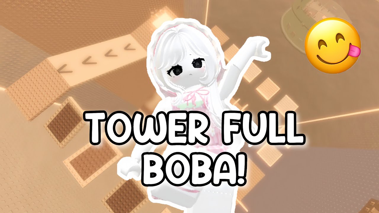 AKU BERMAIN TOWER YANG PENUH SAMA BOBA 🧋😋!!! || ROBLOX INDONESIA 🇮🇩