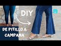 DIY Cómo HACER  PANTALÓN de CAMPANA | Moment DIY#diypantalones#pantalonesacampanados#tendencias2021