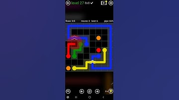 How To Solve Flow Free Bridges Classic Pack 2 Level 27 8x8 Board Walk Through Solution Walkthrough