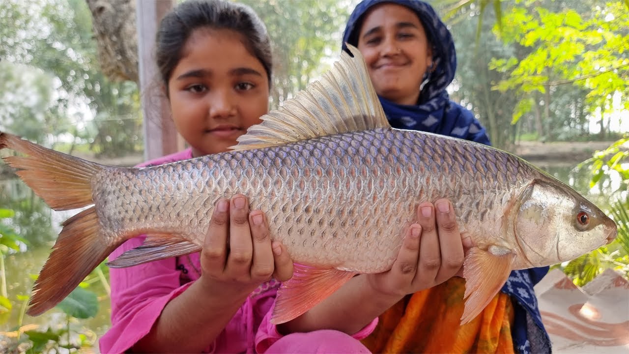 VILLAGE COOKING FISH CURRY IN COCONUT GRAVY Rohu Fish Curry Recipe ...