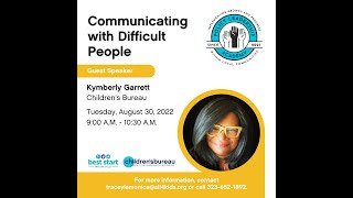 Policy Leadership Academy Module 5 - Communicating with Difficult People Wealth