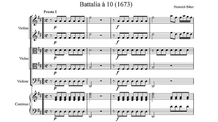 Heinrich Biber - Battalia  10 (1673)