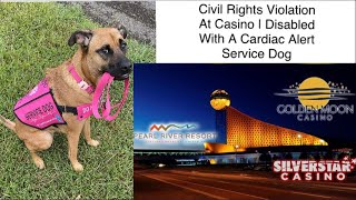 Casino Access Issue With A Cardiac Alert Service Dog | Civil Rights Violations