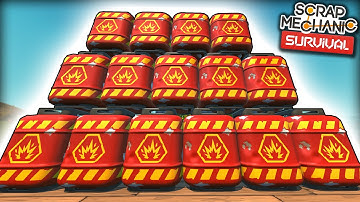 Building Explosives for the First Time in Survival! (Scrap Mechanic Co-op Ep.23)