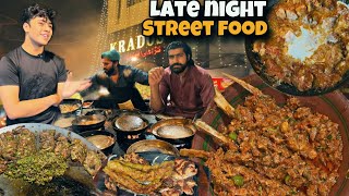 ULTIMATE STREET FOOD HEAVEN IN LAHORE PAKISTAN - KRADOS KARAHI AND TIKKA THE BEST LATE NIGHT MAHOL