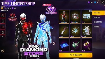 Winterland Pink Diamond Store Free Fire l Free Fire New Event l Ff New Event l Pink Diamond Store FF