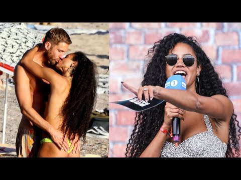 Calvin Harris Cosies Up To Topless Vick Hope On The Beach Amid Engagement Rumours