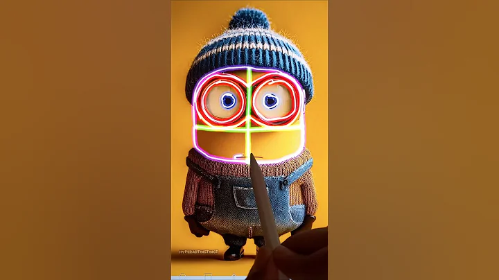 Drawing Minion 😁😱 from despicable me ♥️ 1#drawing #art #howto #minions