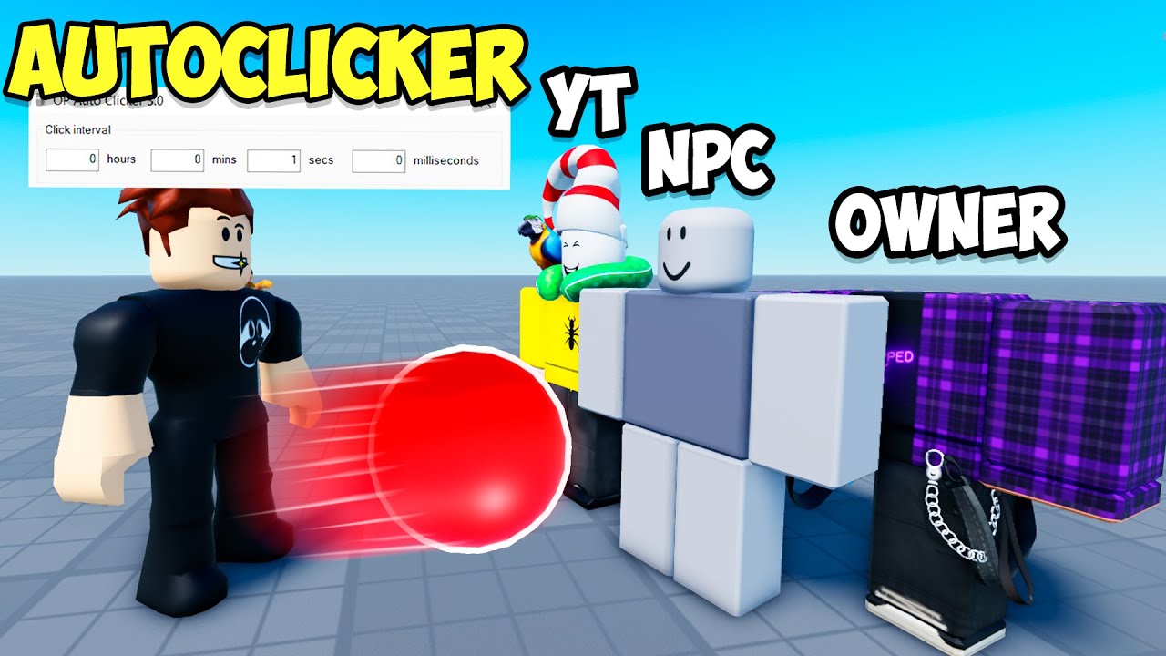 AUTOCLICKER vs GAME OWNER in Blade Ball!! 