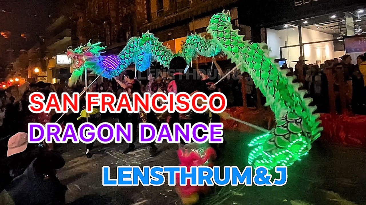 LED Dragon Dance in San Francisco Chinatown | Lion Dance ME