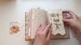 A vintage shabby chic journal for Denise