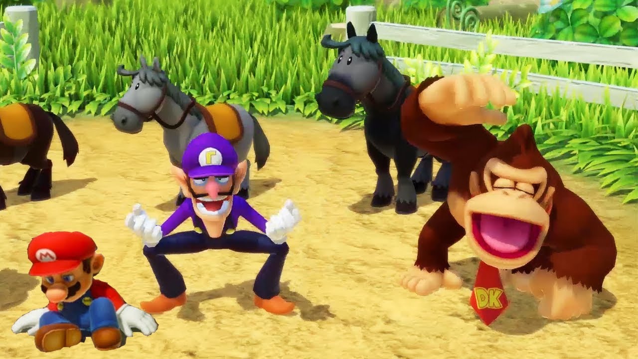 Super Mario Party - Rhythm Minigames: Mario vs Yoshi vs Waluigi vs Donkey Kong (very hard)