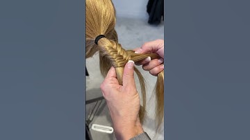 How to fishtail braid #fishtailbraid #braids #braidstyles #braidtutorial #hairvideo #ponytail #hair
