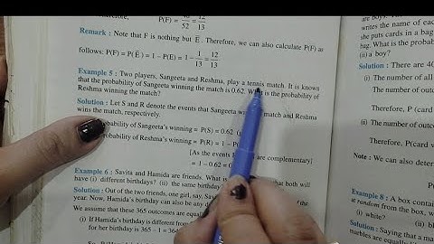 Class 10th Maths Chapter 15 | Example 3,4,5 | Probability | NCERT