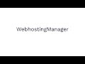 Webhosting Manager #WebhostingManager #Webhosting #HostingVerwaltung